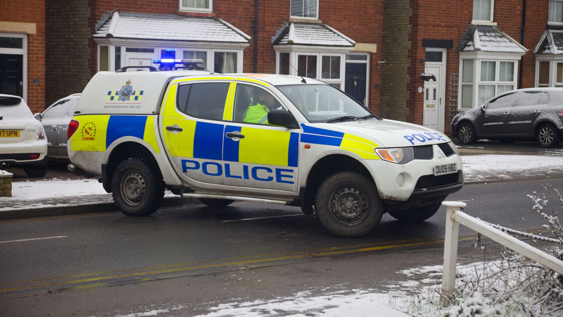 A Police officer in Bedfordshire tells people to be aware of burglaries